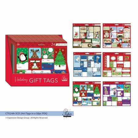 EXPRESSIVE DESIGN GROUP PEEL&STICK GIFT TAGS, 24PK CTGF24ACD